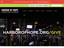 Tablet Screenshot of harborofhope.org